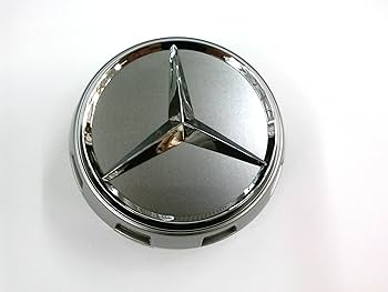 Amazon.com: Genuine Mercedes Silver Center Cap, New Raised