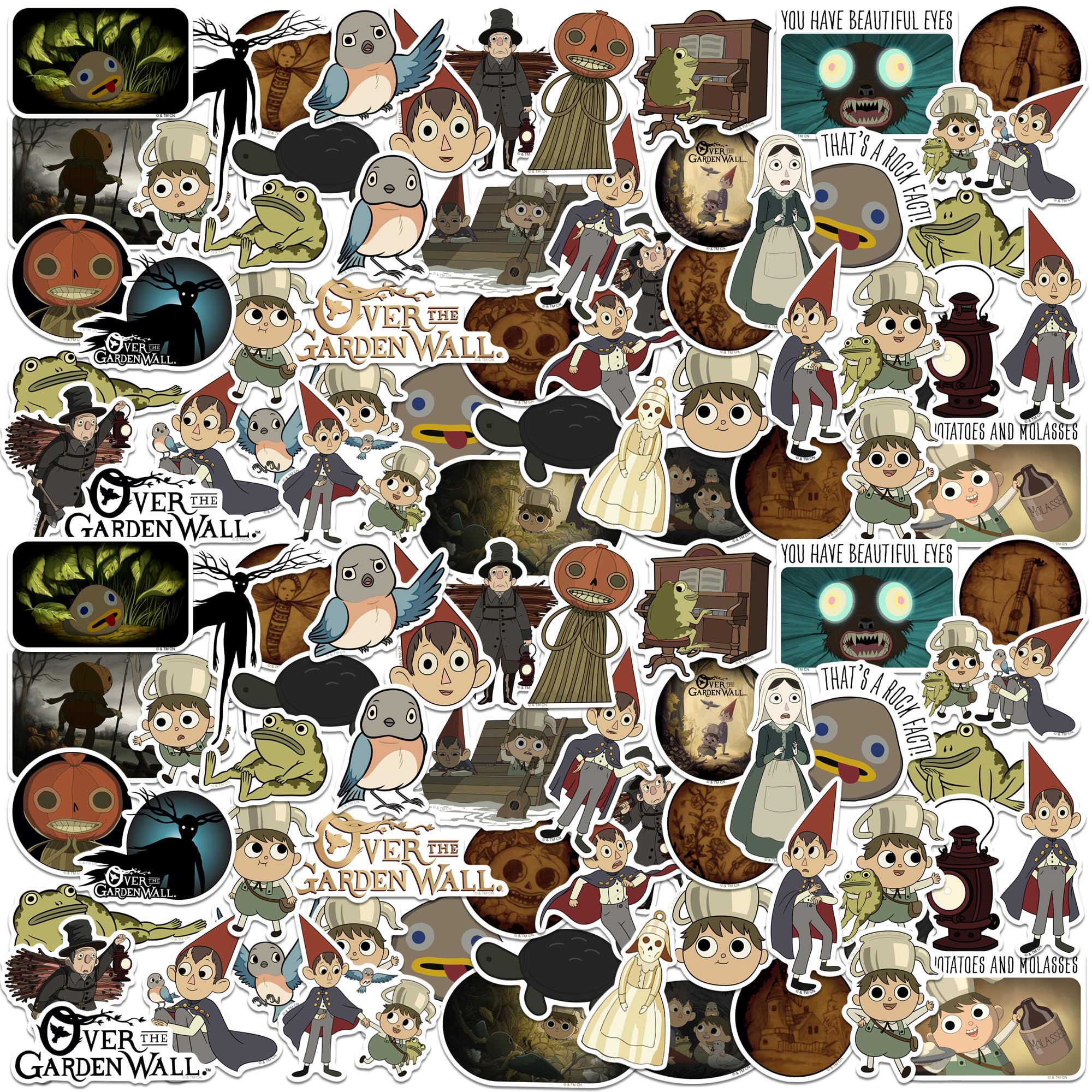 Amazon.com: Over the Garden Wall 100ct Vinyl Large Deluxe Stickers