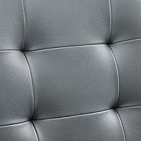 Vista 9 de Modway Prim Silla de oficina giratoria sin brazos con respaldo medio acanalado en gris