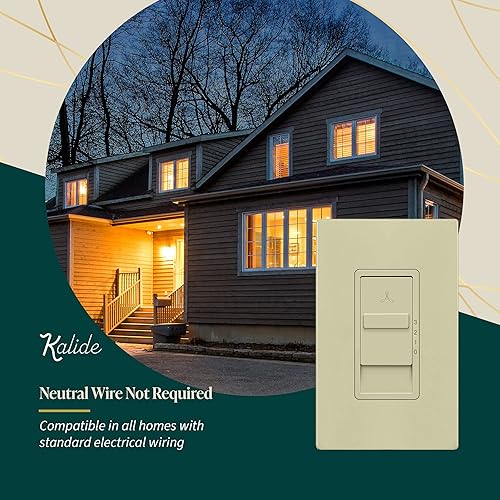 Miniatura 26 de TOPGREENER Kalide - Interruptor de control de velocidad del ventilador, interruptor de pared de ventilador de 3 velocidades, un solo polo, 120 VAC
