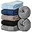 EBMORE Merino Wool Boot Socks Warm Thermal Winter Thick Hiking Cozy Boot Crew Comfy Socks 5 Pairs for Women Gifts Stocking Stuffers(Khaki/Dark Blue/Light Blue/Black/Grey)