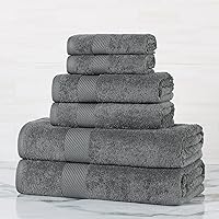 Vista 89 de SUPERIOR Kendell - Juego de toallas de baño de algodón egipcio, absorbentes, para la ducha, artículos esenciales de spa, toallas grandes, básicos