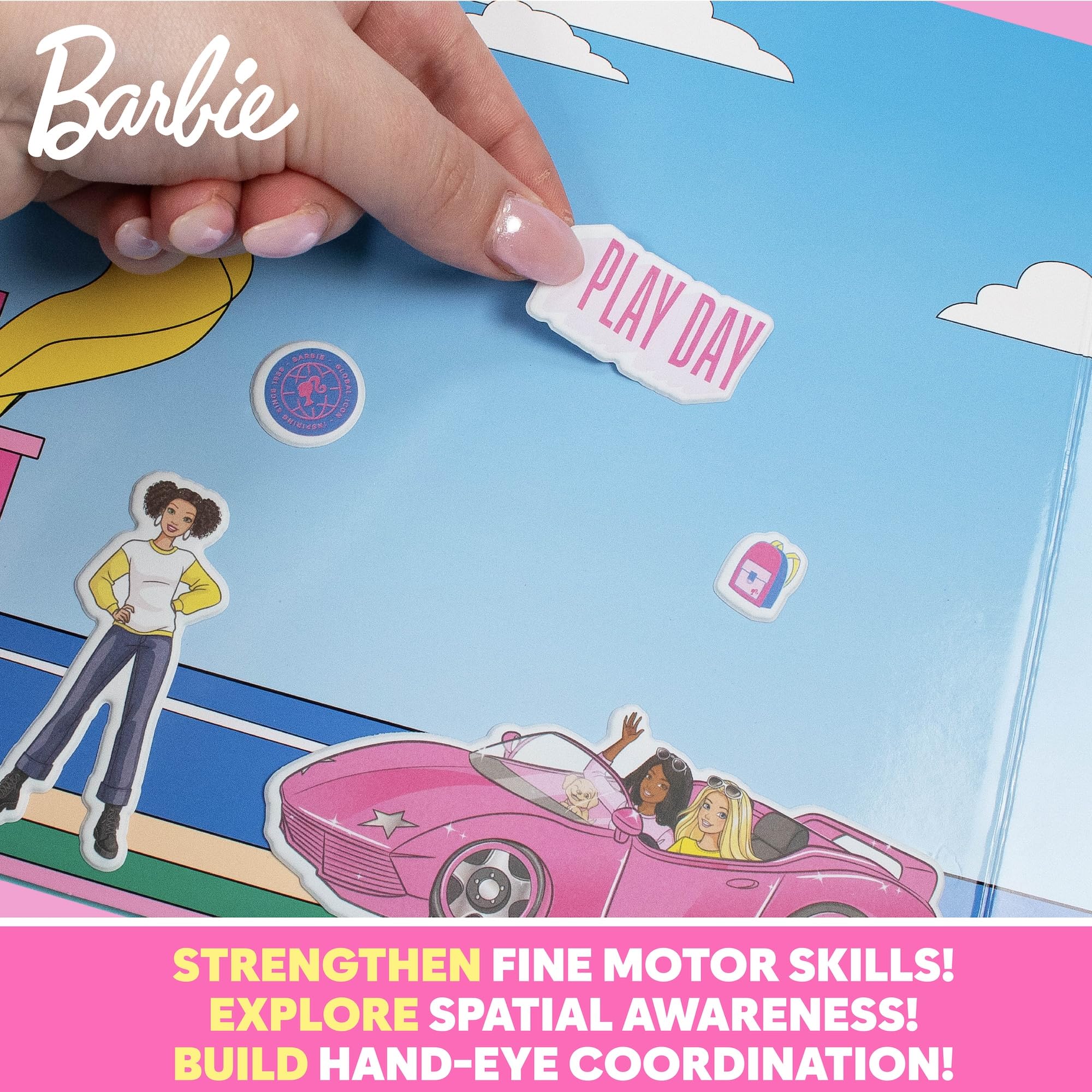 Snapklik.com : Horizon Group USA Barbie Puffy Sticker Playset