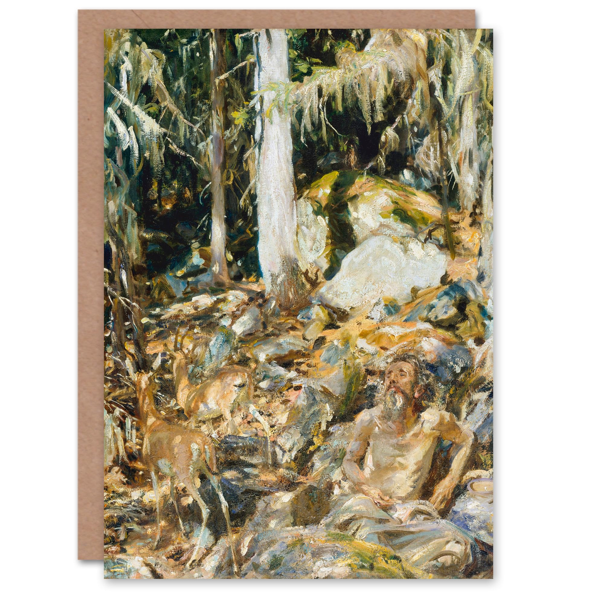 Artery8 John S Sargent Art Card Il Solitario The Hermit in the Forest