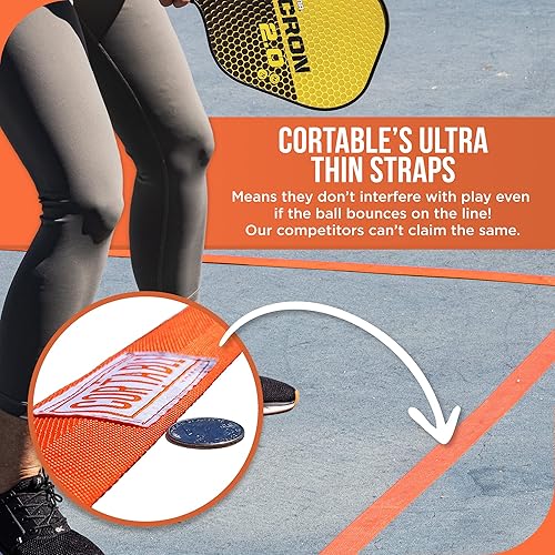 Miniatura 3 de Líneas temporales de cancha de pickleball  El original  Kit portátil de marcado de cancha de pickleball para canchas de pickleball para exteriores o