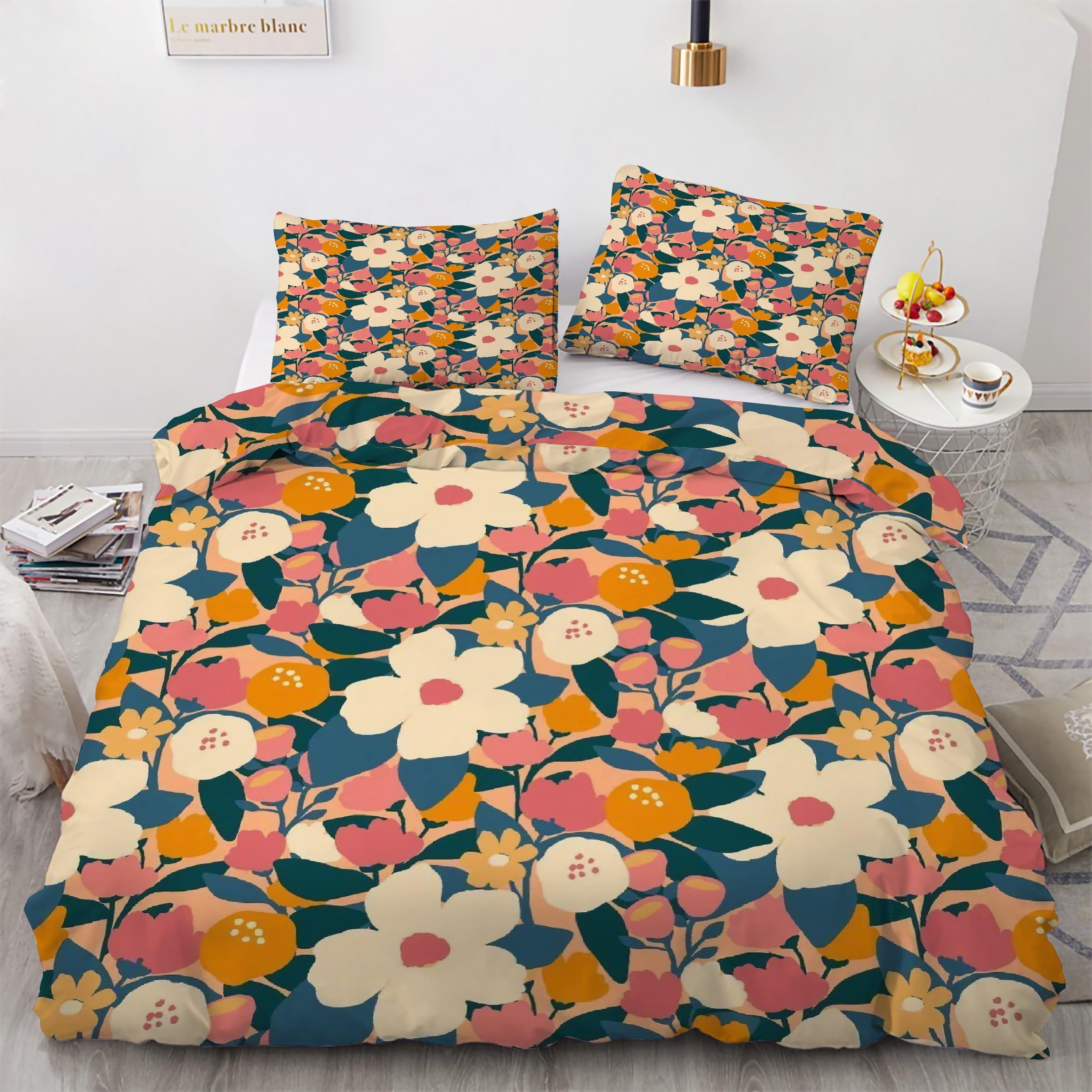 Housse de couette rural 90x190 fleurie pour créer une ambiance cottage dans votre chambre