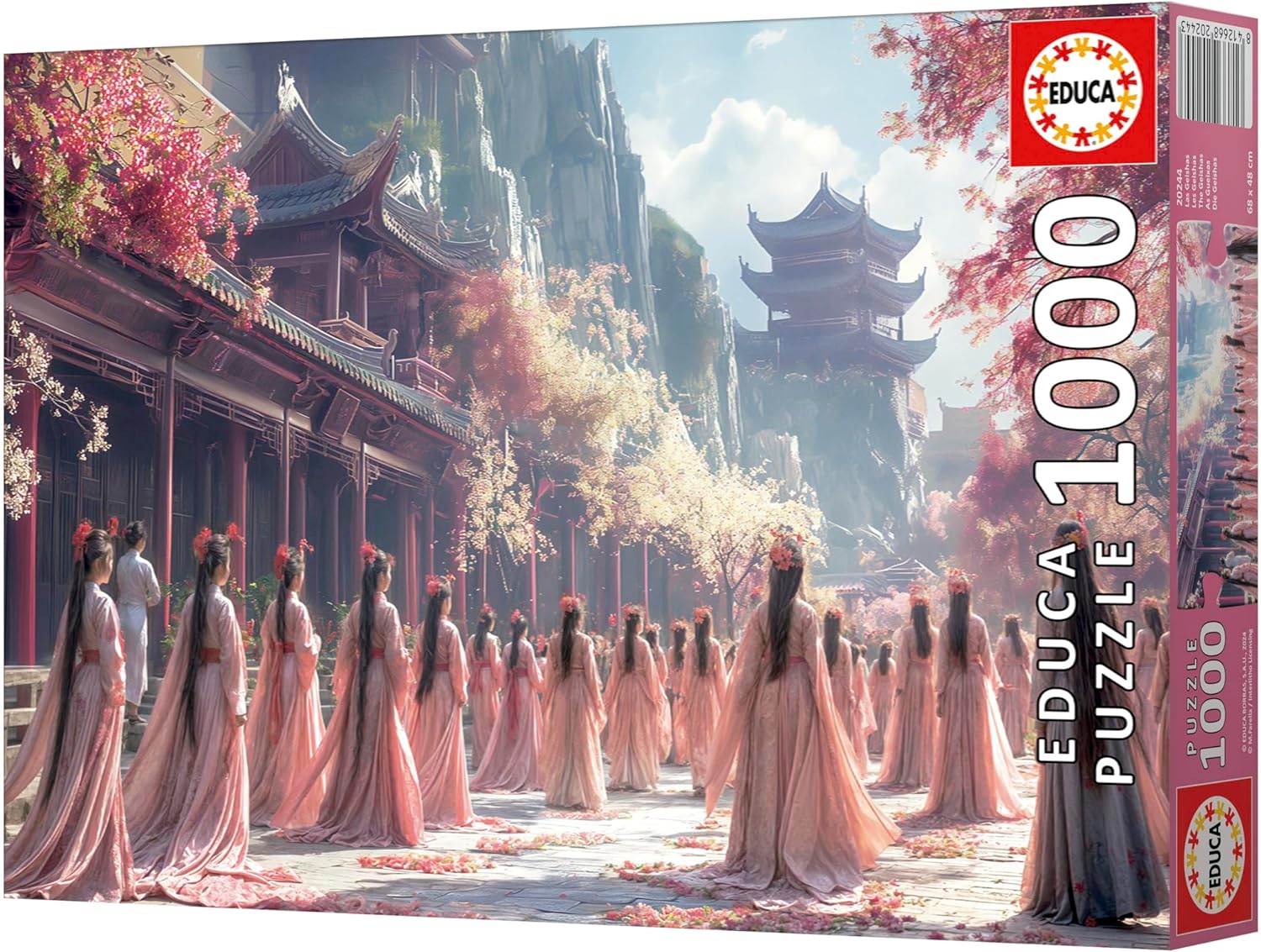 Educa - 1000 Piece Puzzle for Adults | 1000 The Geishas - Includes Glue Fix Puzzle. Measures: 68 x 48 cm. from 14 Years Old (20244)