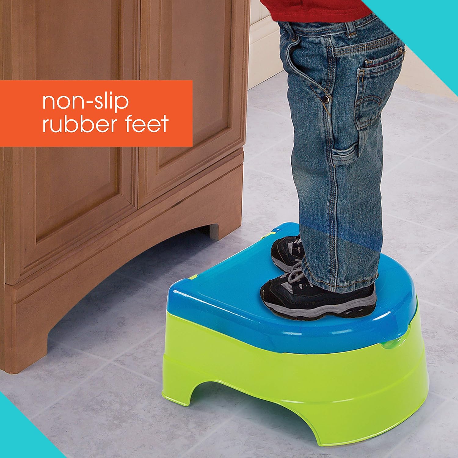 Summer Infant My Fun Potty, Neutral – 3-Stage Potty Training Toilet – Includes Colorful Stickers, Removable Training Seat, Non-Slip Rubber Feet, and Ability to Convert into Stepstool