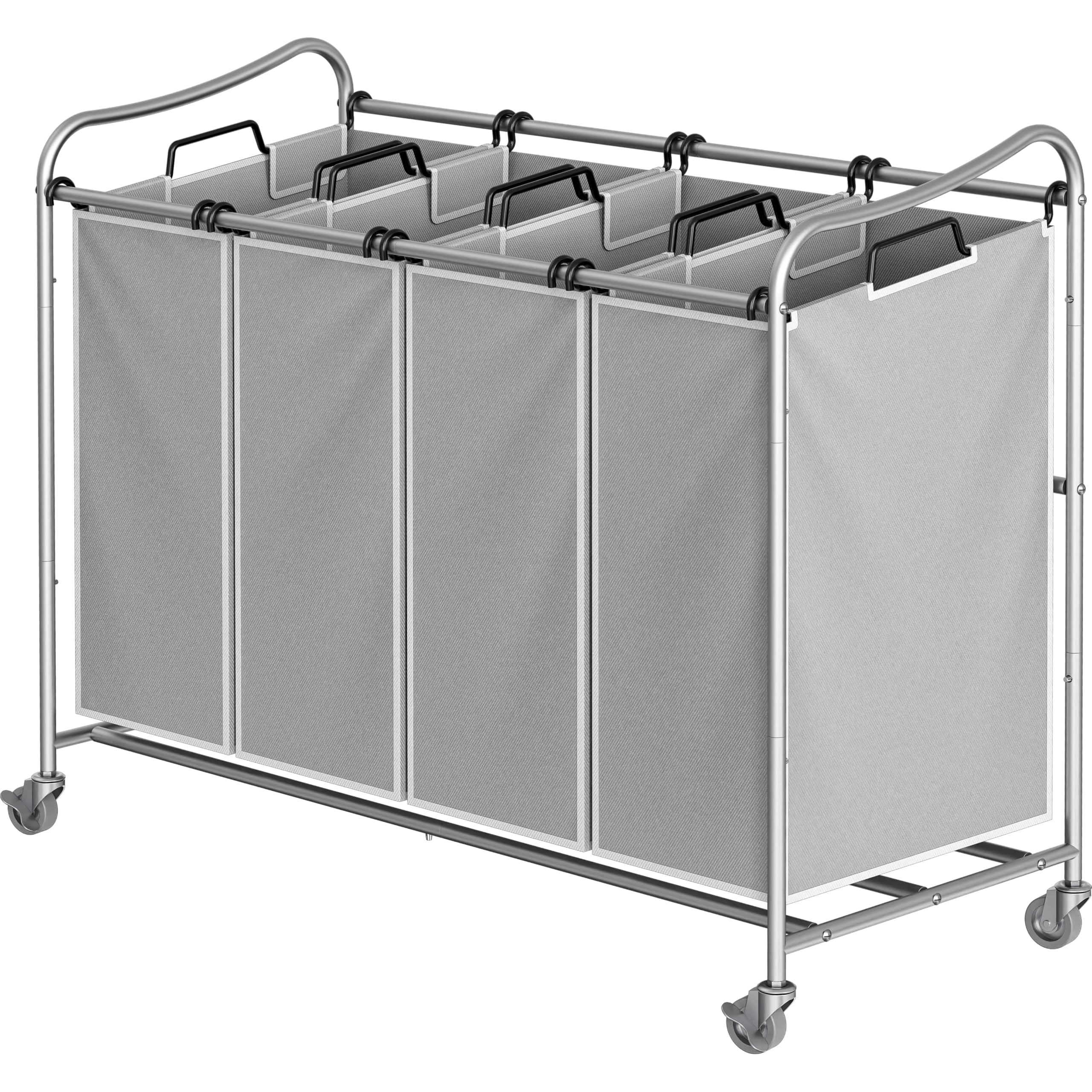 Rolling Laundry Sorter Cart - Dark Grey -10