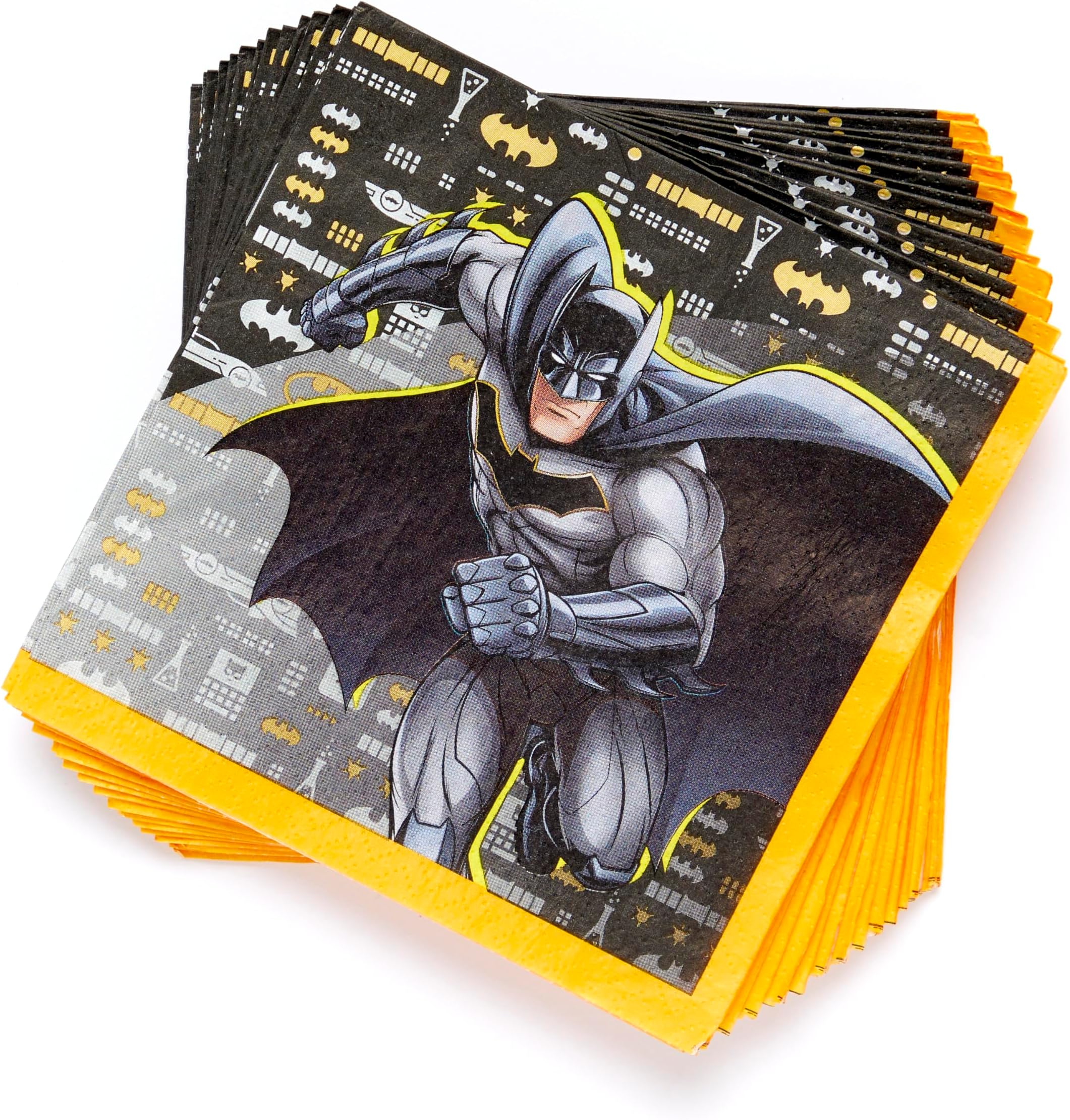 Amscan 9915091 - Batman Kids Birthday Party Luncheon Napkins - 16 Pack