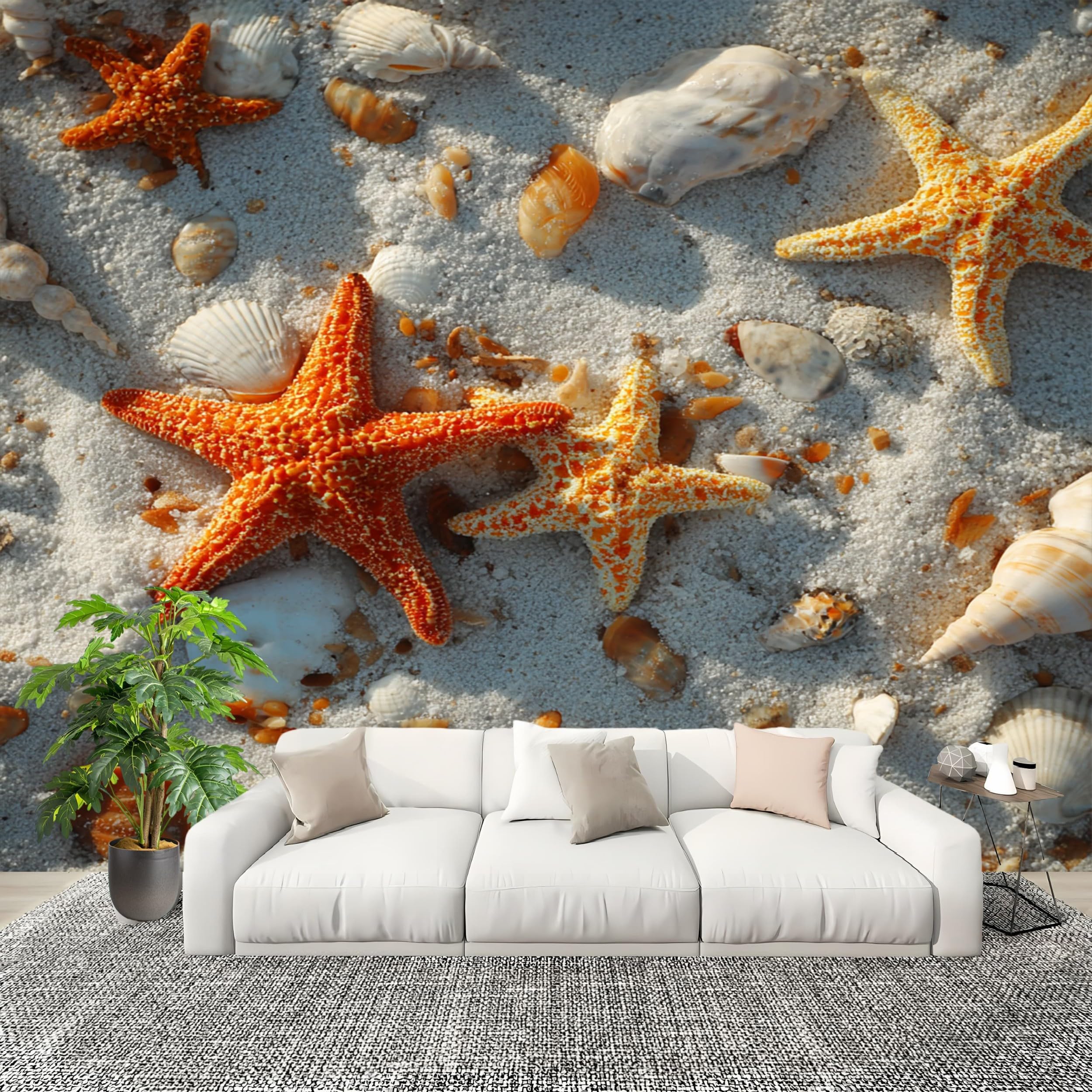 Papier Peint Photo Plage Poster Murale Intissé Grand Format 250x175 cm Fresque Salon