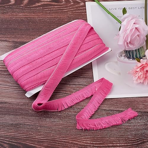 Miniatura 64 de KISSITTY Cinta de encaje de fibra de poliéster de 27 yardas para coser vestidos, ropa, manualidades, decoración del hogar, color marrón coco