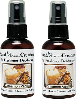 Set of 2 - Concentrated Spray For Room/Linen/Room Deodorizer/Air Freshener - 2 fl oz - Scent - Cinnamon Vanilla - The scent of spicy cinnamon w/sweet vanilla.