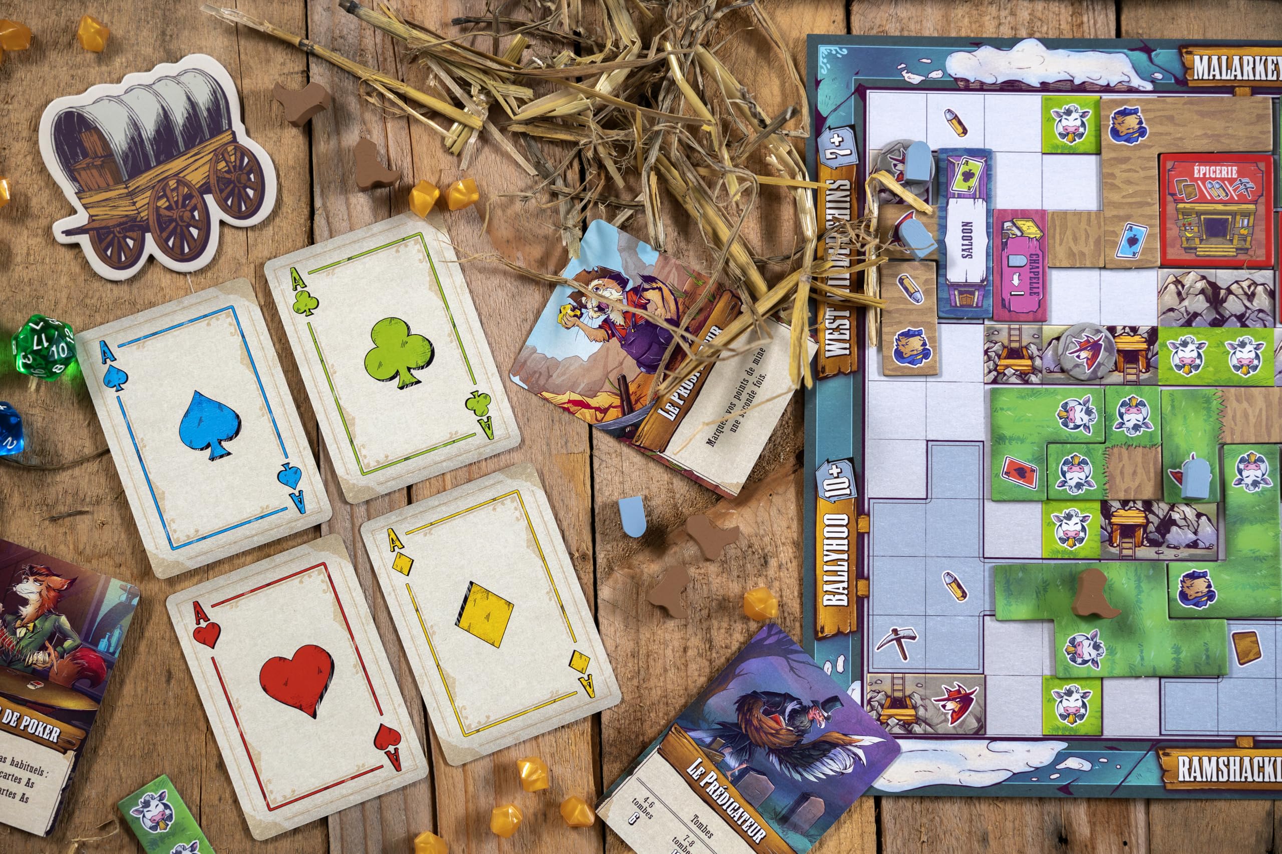 Lucky Duck Games - Wild Tiled West - Version Française - 934637