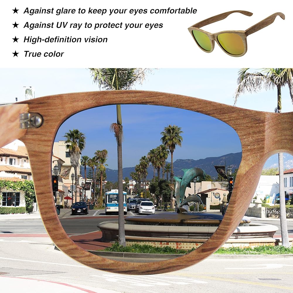 Amazon.com: C3 Handmade Natural Wood polarized lens Amazon.com: C3 Handmade Natural Wood polarized lens
