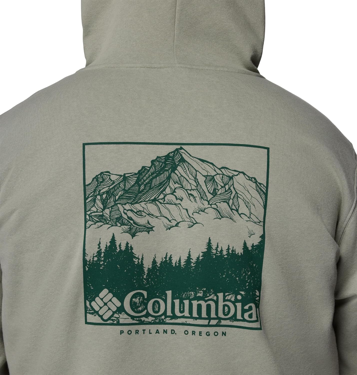 Columbia Mens Trek Graphic Hoodie, Safari/Meadowland, 1X - Image 5
