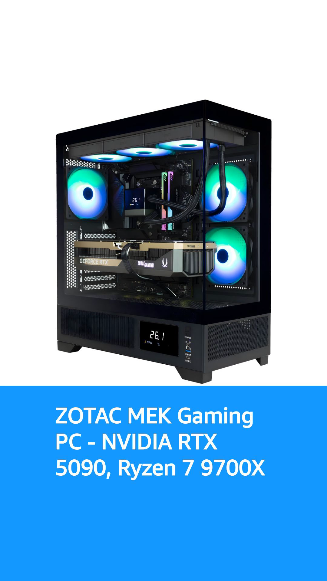 ZOTAC MEK AI-Enhanced Gaming PC Desktop Computer - NVIDIA GeForce