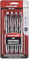 Vista 5 de Uniball Vision Elite - Bolígrafos de punta fina de 0.020 in, color negro, 12 unidades y bolígrafos de gel uniball, 207 signo gel con punta media