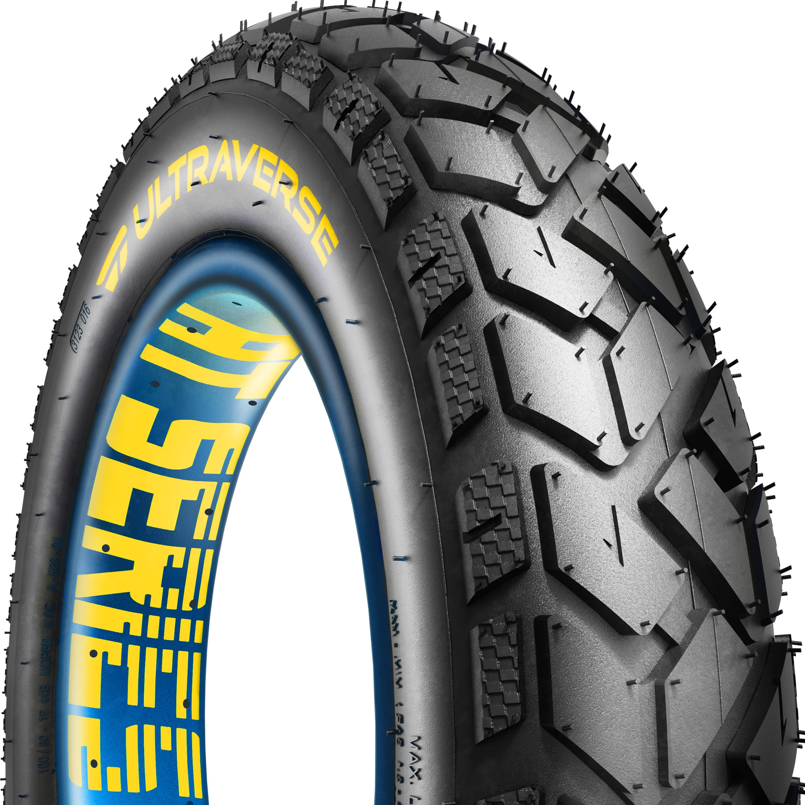 ULTRAVERSE 26x4 E-Bike Fat Tire - Robust, High-Performance 26inch Fat Tyre for MTB and Ebikes, Durable All-Terrain Directional Tread, Superior Density for Street & Trail Adventures-1 Unit