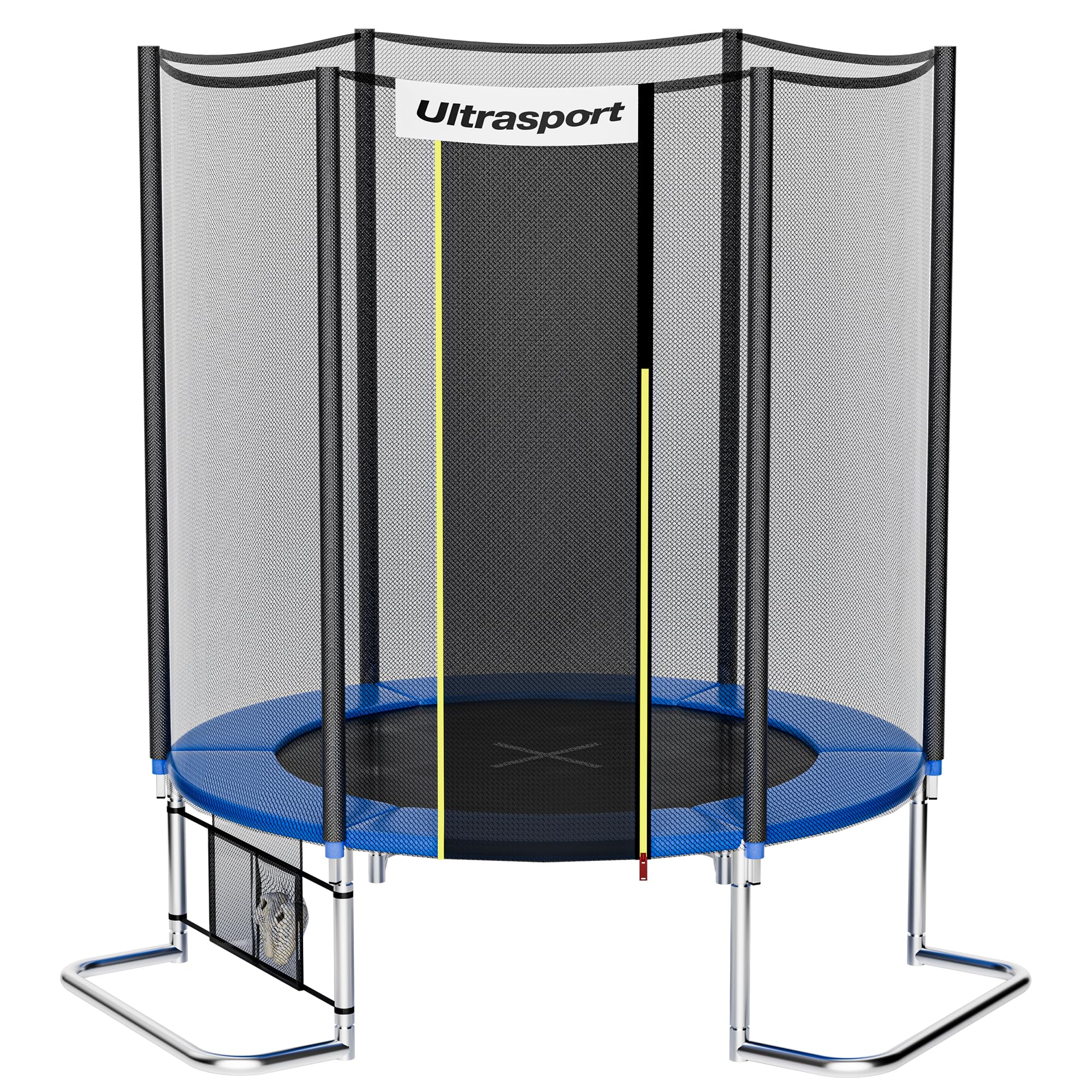 Ultrasport Trampolina ogrodowa, Trampolina zewnętrzna, Trampolina dzieci, Ø180-430 cm, Wiosna Skoczek i fala, Siatka bezpieczeństwa odporna na warunki atmosferyczne, Obciążenie Pojemność 100-160 kg