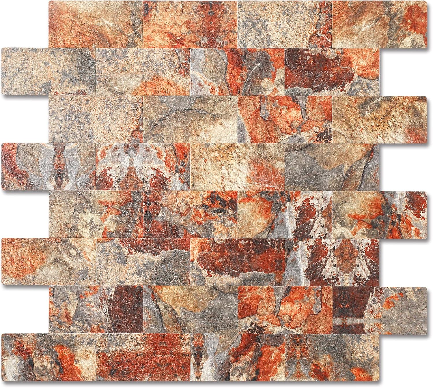 OYASIMI Peel and Stick Backsplash Wall Tile, PVC Stickon Tile for