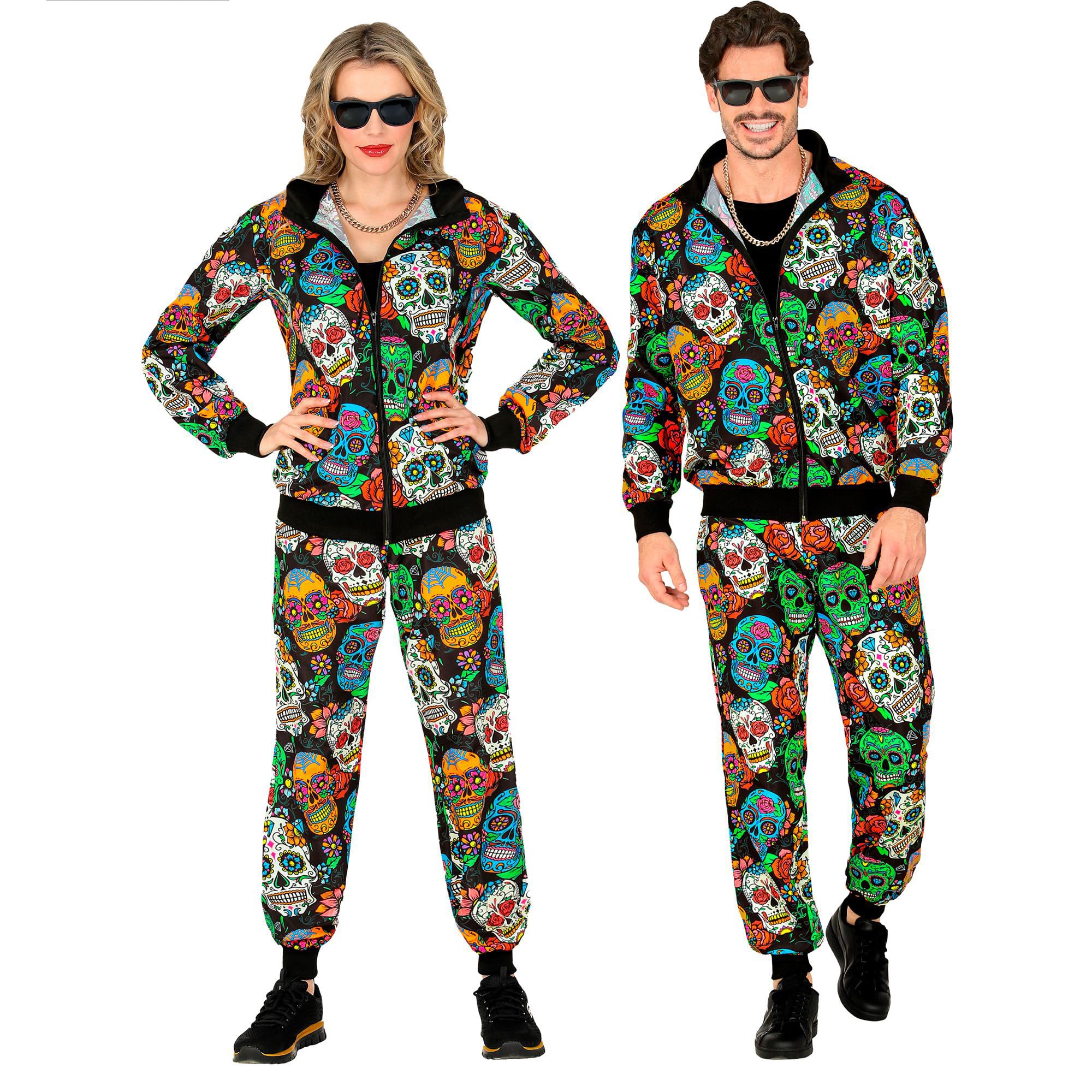 Widmann W MILANO Party Fashion - Costume Tracksuit, Halloween, 80s Horror Outfit, Jogging Suit for Carnival & Party