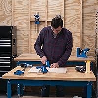 Vista 5 de Kreg Tapa de banco de madera dura de 24" x 32" con agujeros para perros