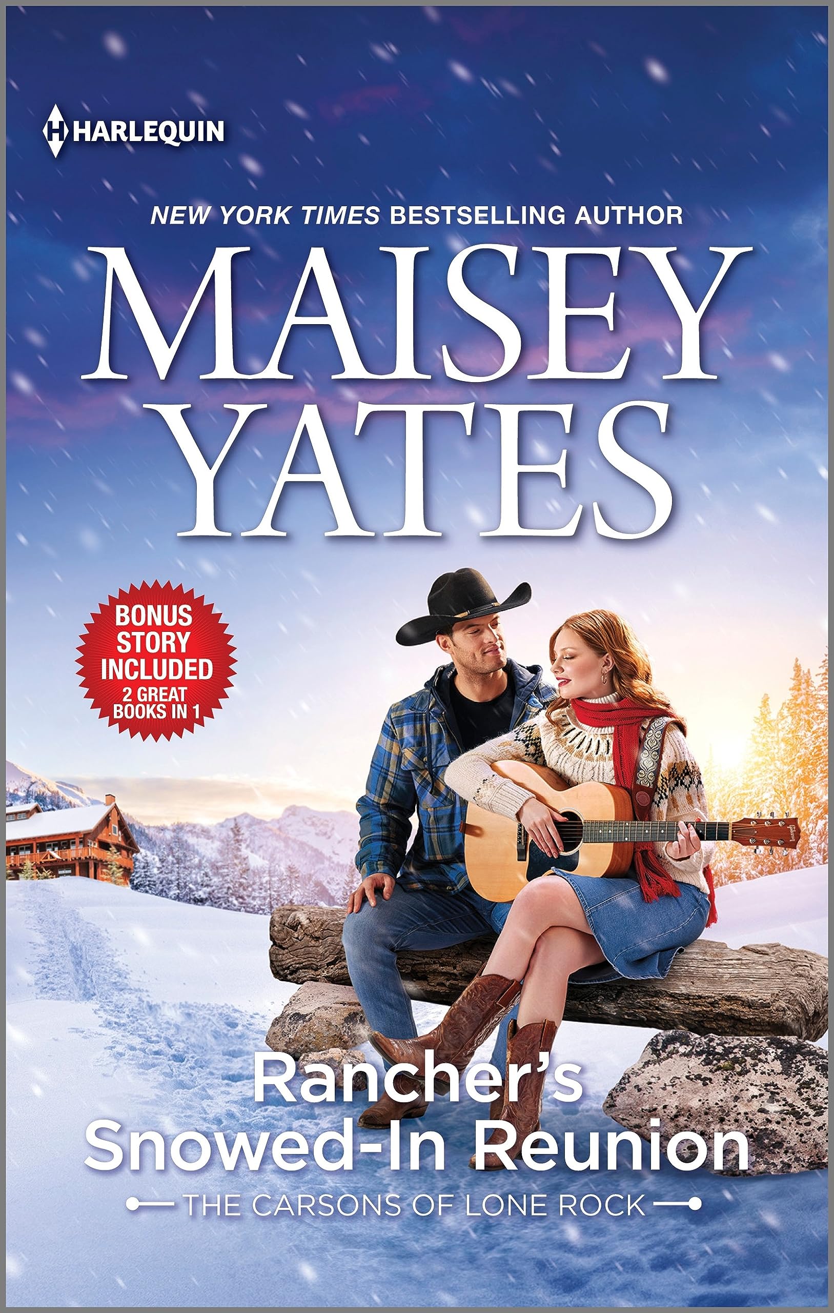 Cover of Rancher's Snowed-In Reunion & Claiming the Rancher's Heir (Carsons of Lone Rock)