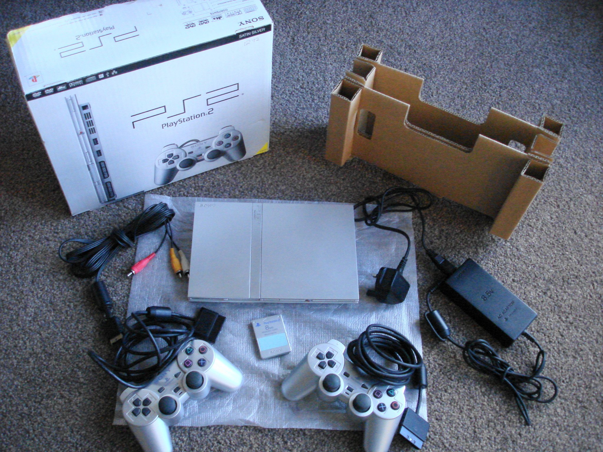 Sony Silver PlayStation 2 Console (Slimline)