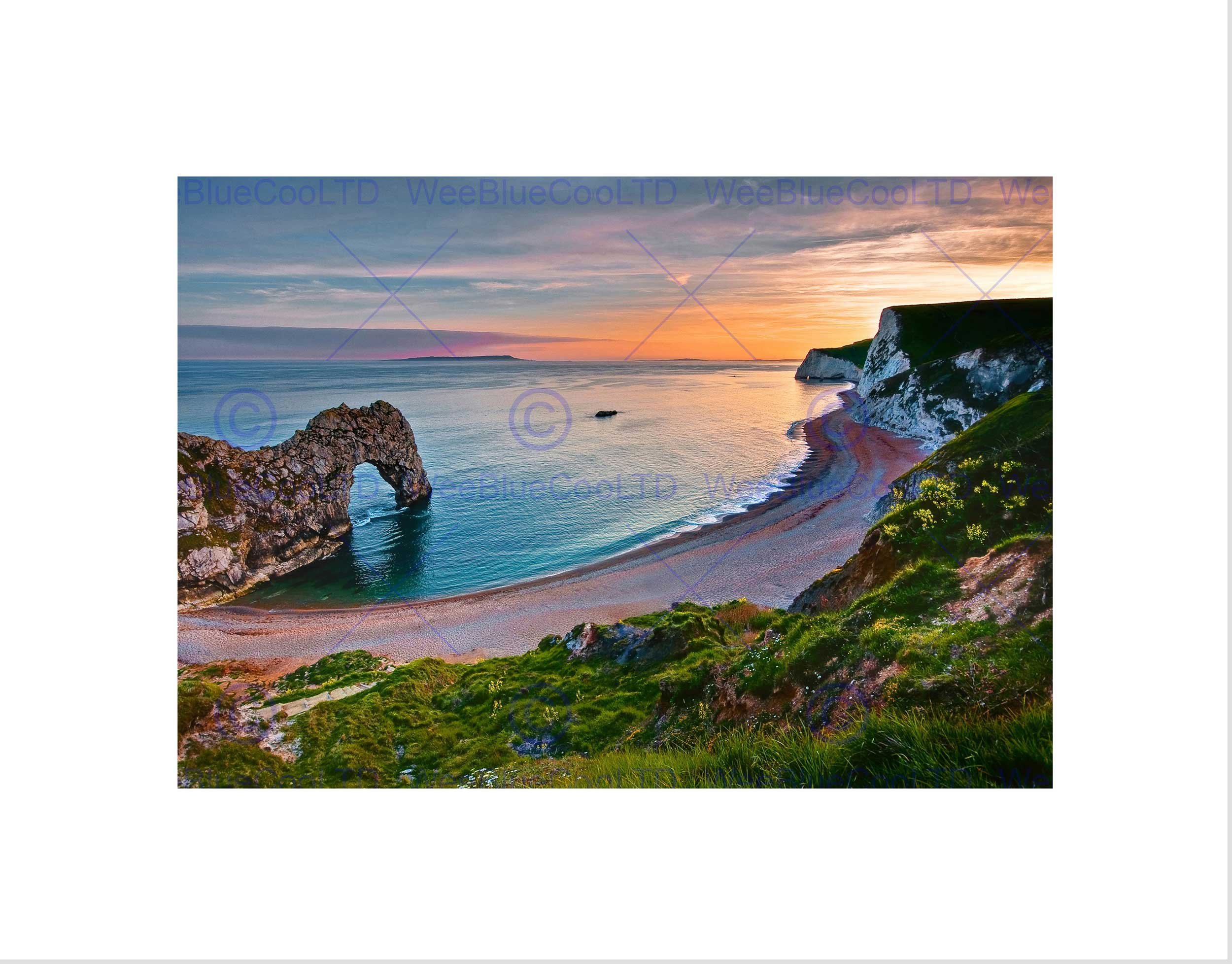 Wee Blue Coo Durdle Door Dorset Cliff Art Wall Art Print