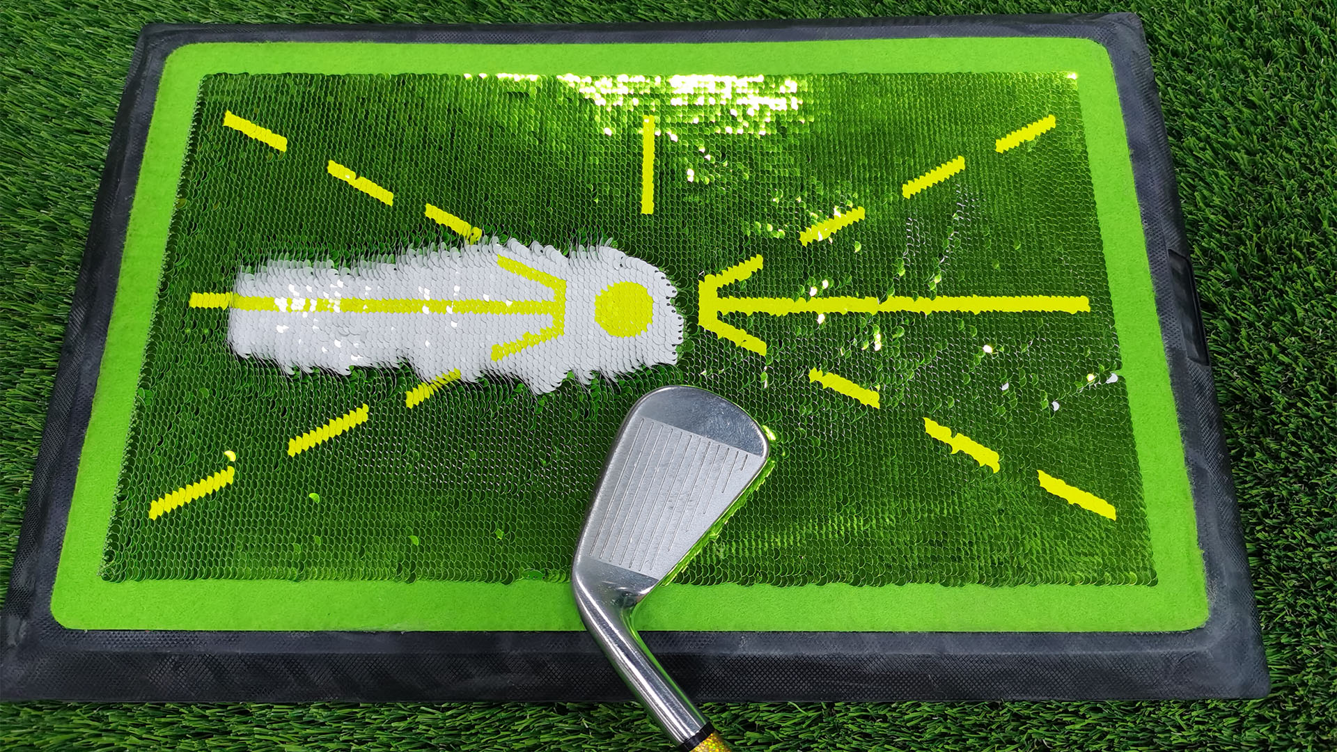 JIMITOP Golf Swing Mat,12 * 17 INCH Widen Divot Board Swing Path