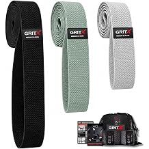 Multiple Lengths Fabric Resistance Bands Set Short, Medium & Long Exercise Bands for Working Out Non-Slip, Durable Exercise Bands for Stretching, Yoga, Home Fitness