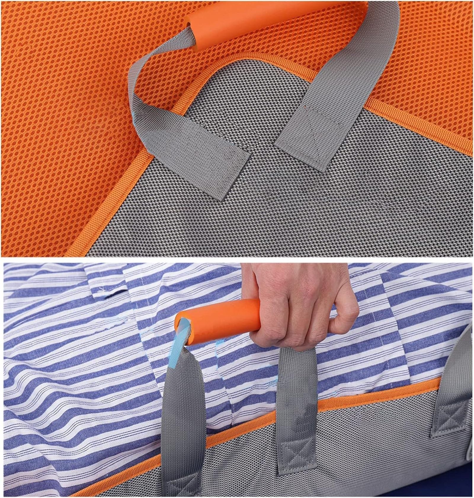 Almohadilla de Cama de posicionamiento con Asas, sábana de transferencia multiusos para girar, levantar y deslizar, sábana de posicionamiento del paciente reutilizable y lavable para personas encamada