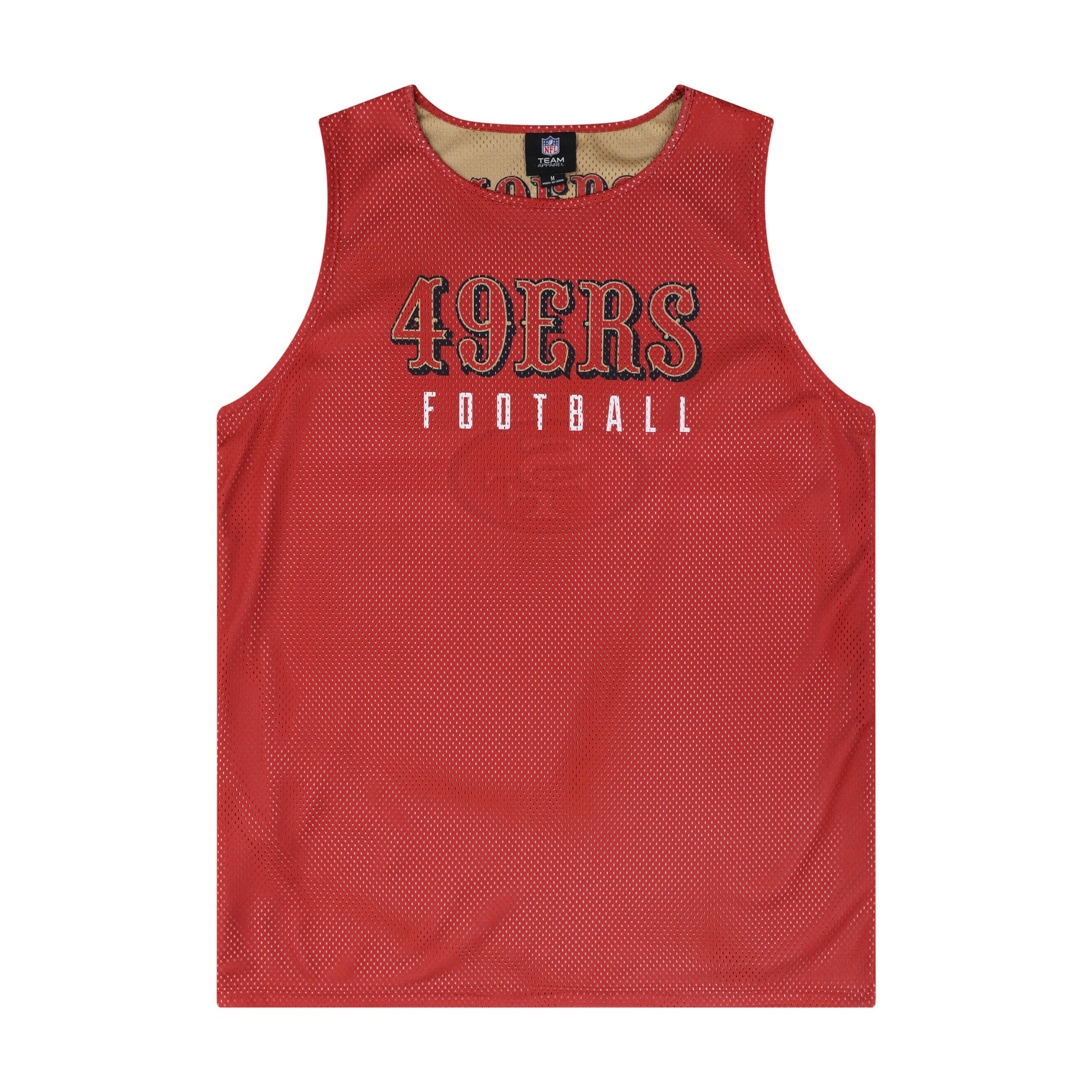 Foco Men's San Francisco 49Ers Nfl Two-Tone Reversible Mesh Tank Top, Large