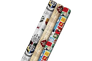 Harry Potter Marauder's Map and Hogwarts Crest Wrapping Paper Rolls
