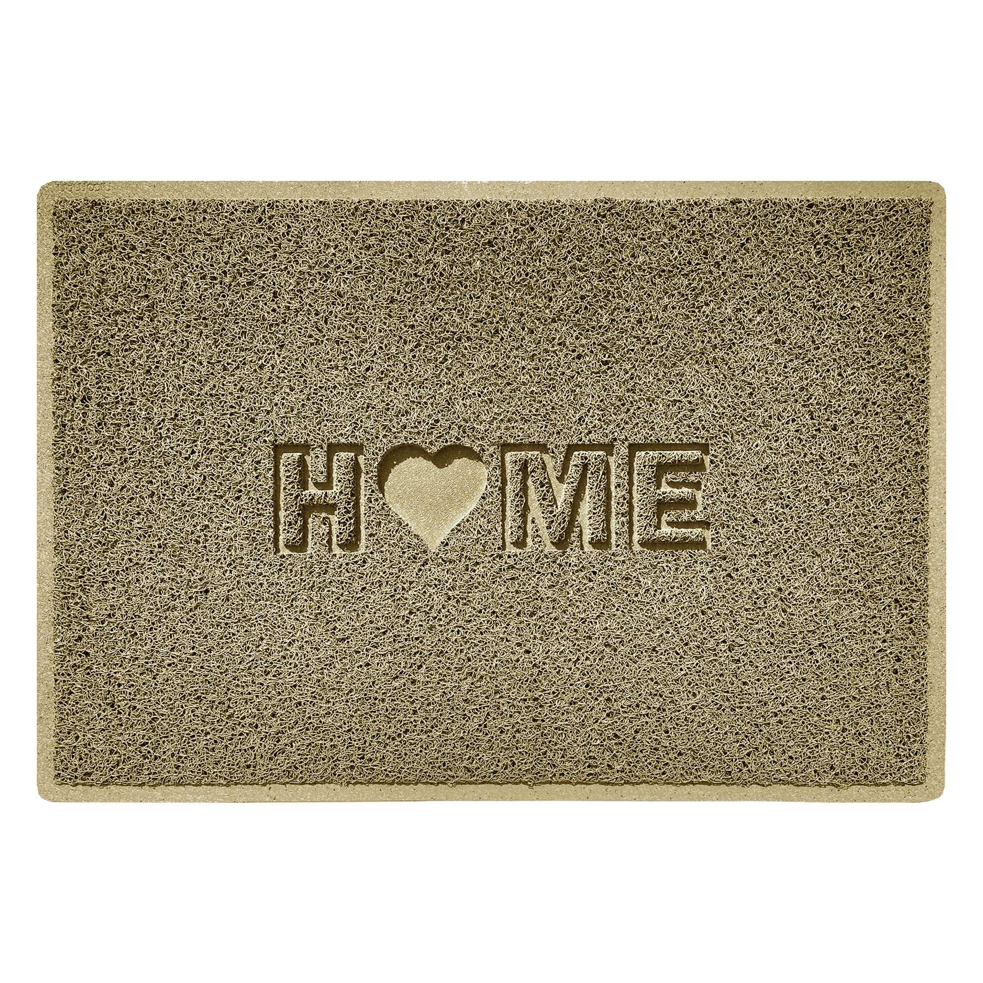 Nicoman LOVE at HOME Doormat 90x60cm - Honesty Beige｜Heavy Duty Non-Slip｜Indoor/Outdoor｜Entrance Barrier Dirt-Trapper Floor Mat｜Home Patio Garden Conservatory Door Mat｜Home Heart
