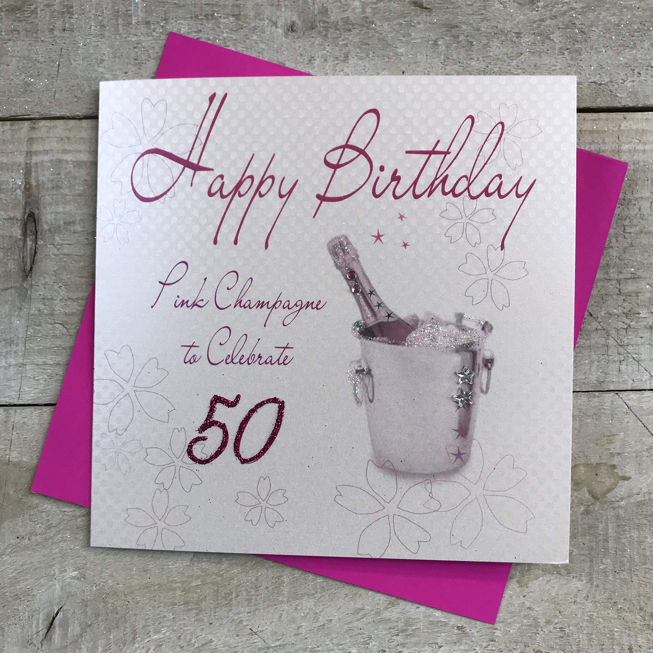 Tarjeta De Cumpleaños Vintage White Cotton Cards - Diseño Jaula De Pájaro, Hecha A Mano, 16x16 Cm