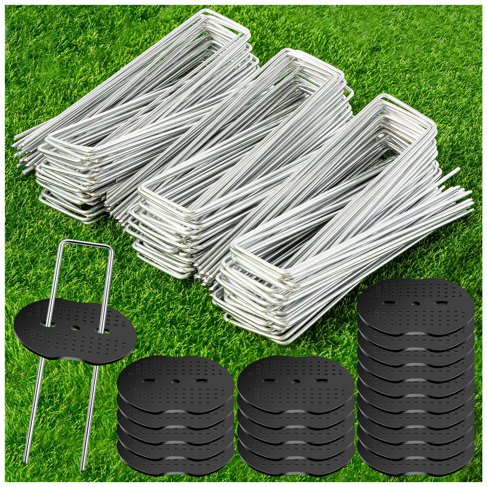 Lot De 2 Barrières Anti-Mauvaises Herbes Tissu Paysager Avec Trous De Plantation 0,9 X 3,9 M – Résistant UV, Contrôle Érosion Sol, Jardin & Potager