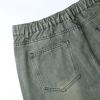Baggy Jeans Women's High Waist Y2K Boyfriend Jeans with Elastic Band