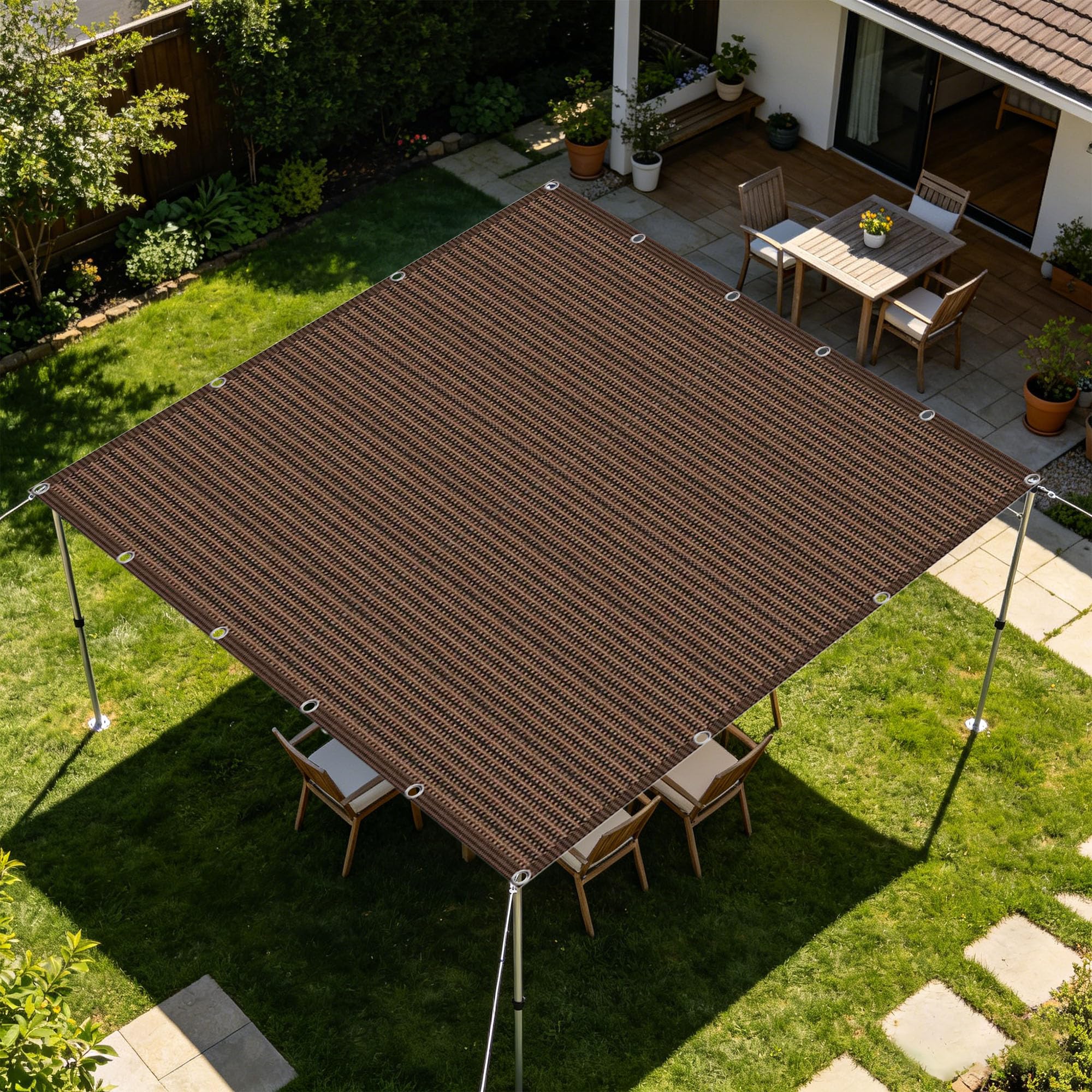 Filet d'ombrage pour pergola et jardin créez un coin de fraîcheur
