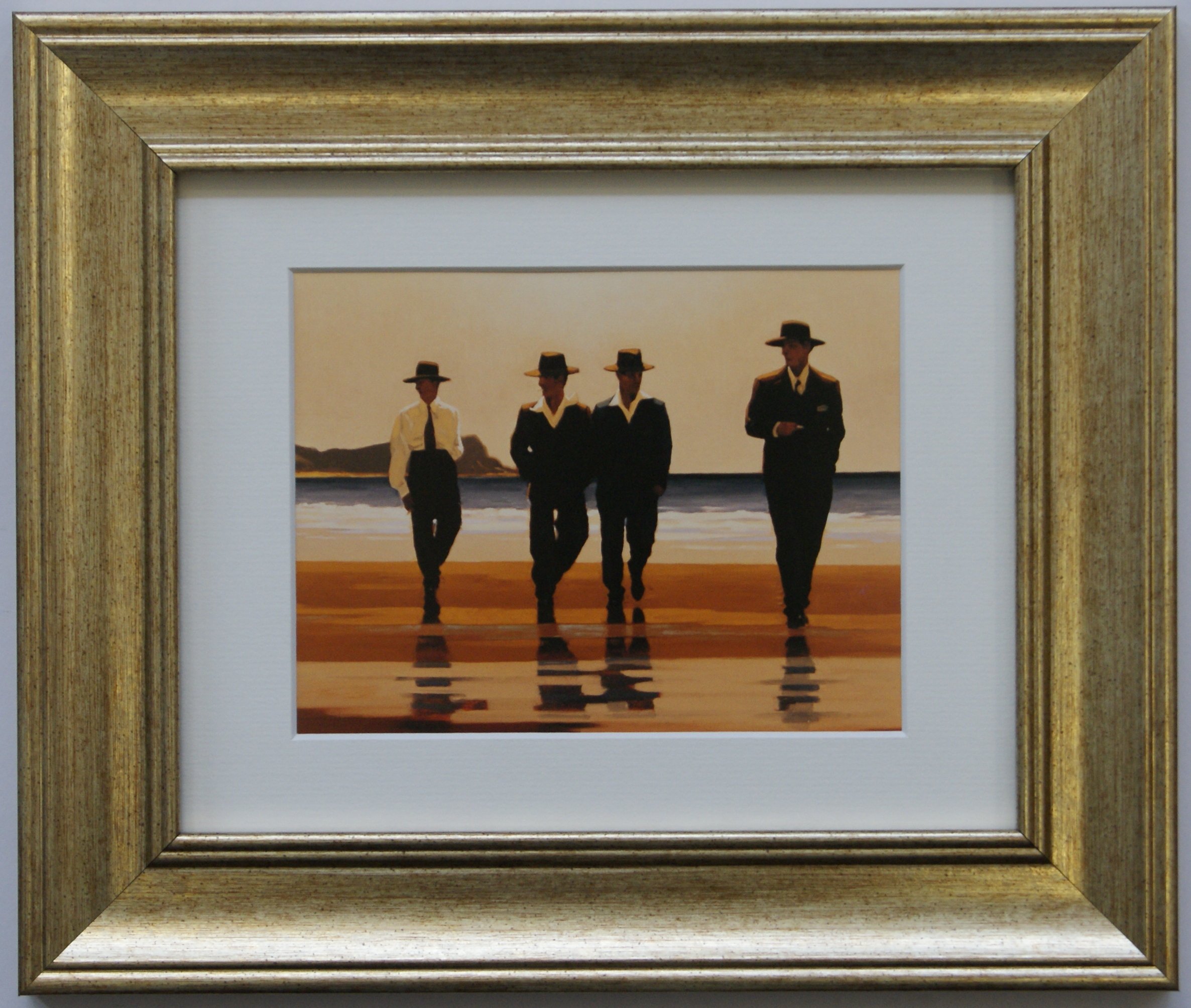 Keats Gallery Boys White The Billy By Jack Vettriano Framed Art Print Picture (33Cm X 28Cm)