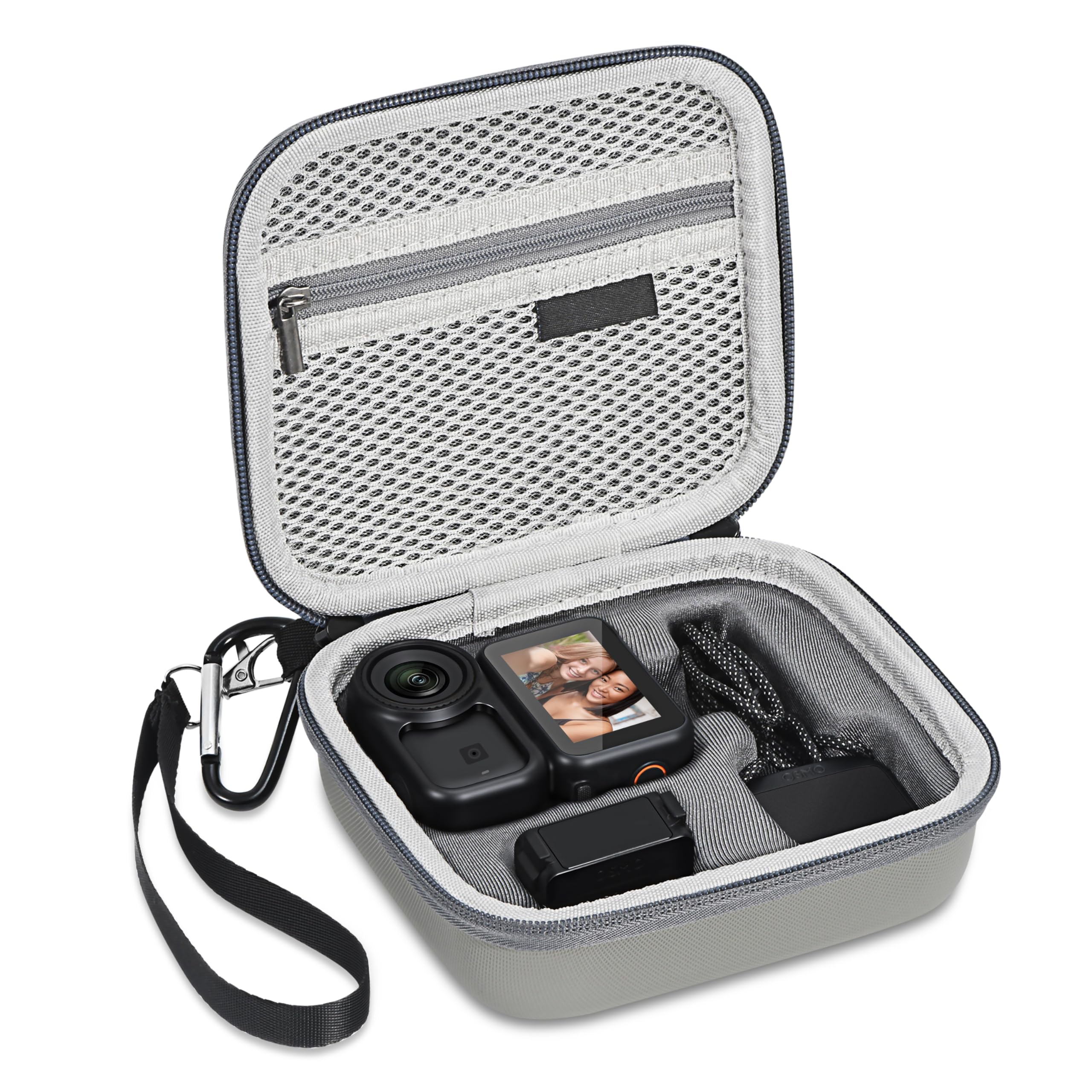 Osmo Nano Case, Protective Carrying Case for DJI Osmo Nano Accessories, Portable PU Leather Storage Bag for Travel Outdoor Vlogging-image-22