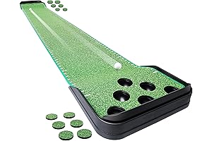 CHAMPKEY Putting Green Mat with Distance Guides