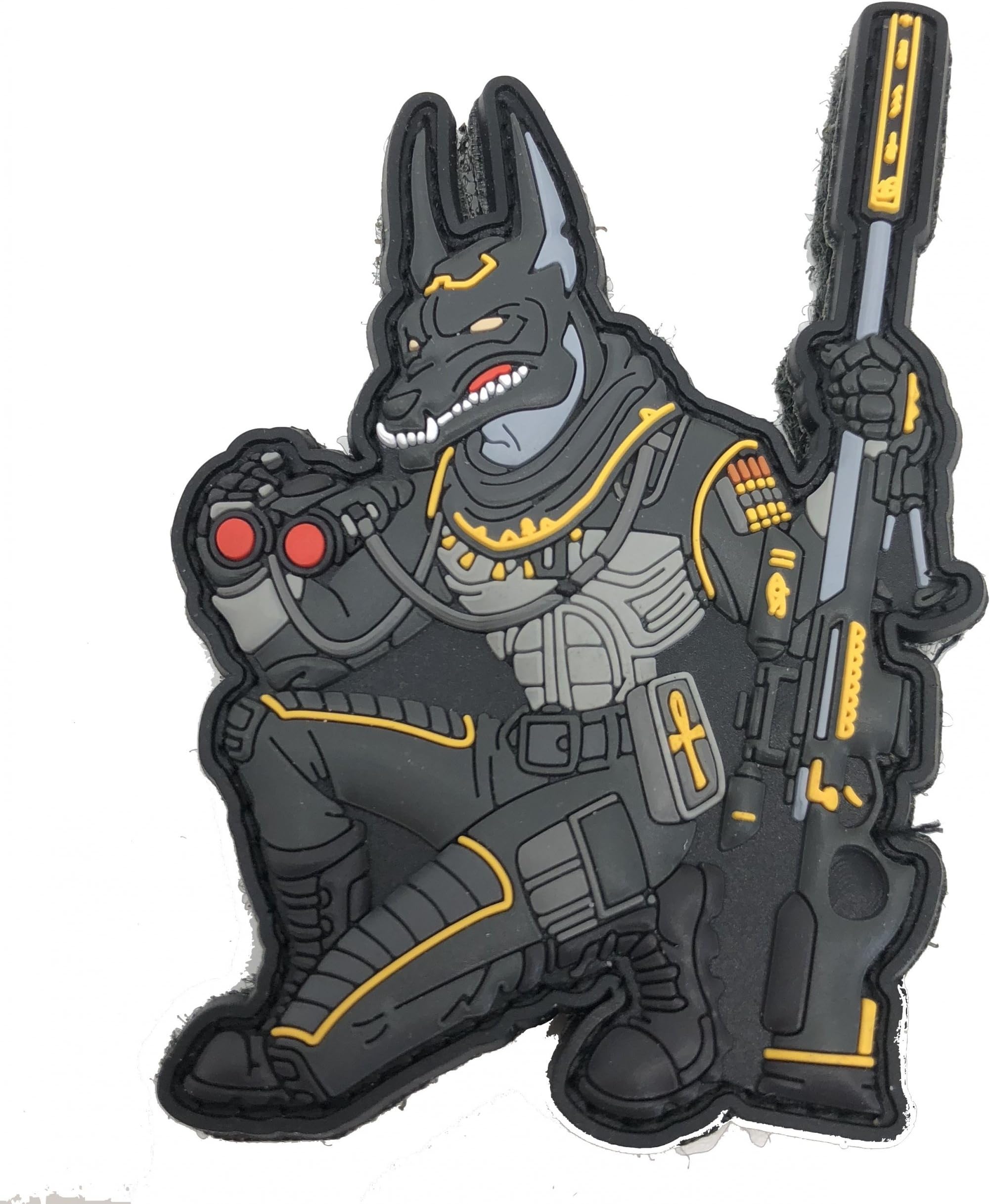 TACOPSGEARAnubis The Silent Sniper PVC Patch Badge by HIWEZ Mystic Warriors
