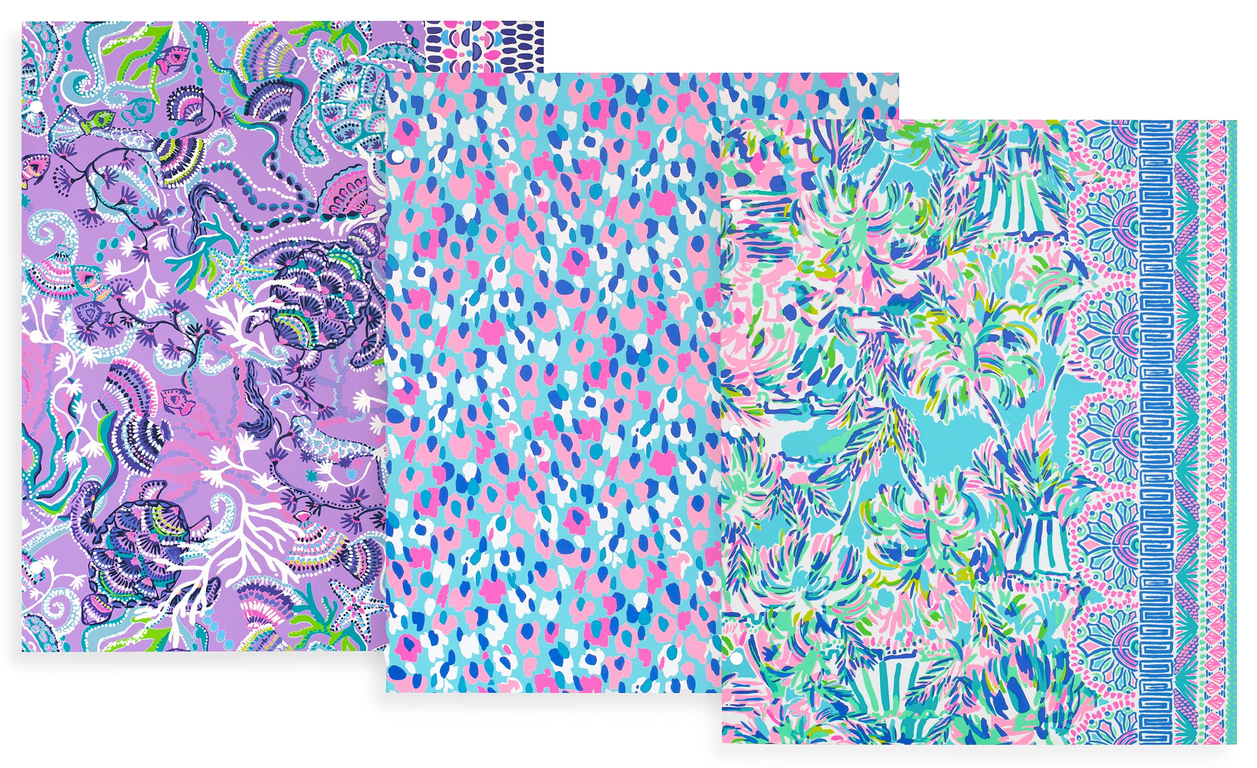 Amazon.com : Lilly Pulitzer 3-Pack Pocket Folder Set, Colorful Letter Size  Document Organizers, Folders Come Hole Punched to Fit Binders, Cabana  Cocktail (Assorted) : Office Products