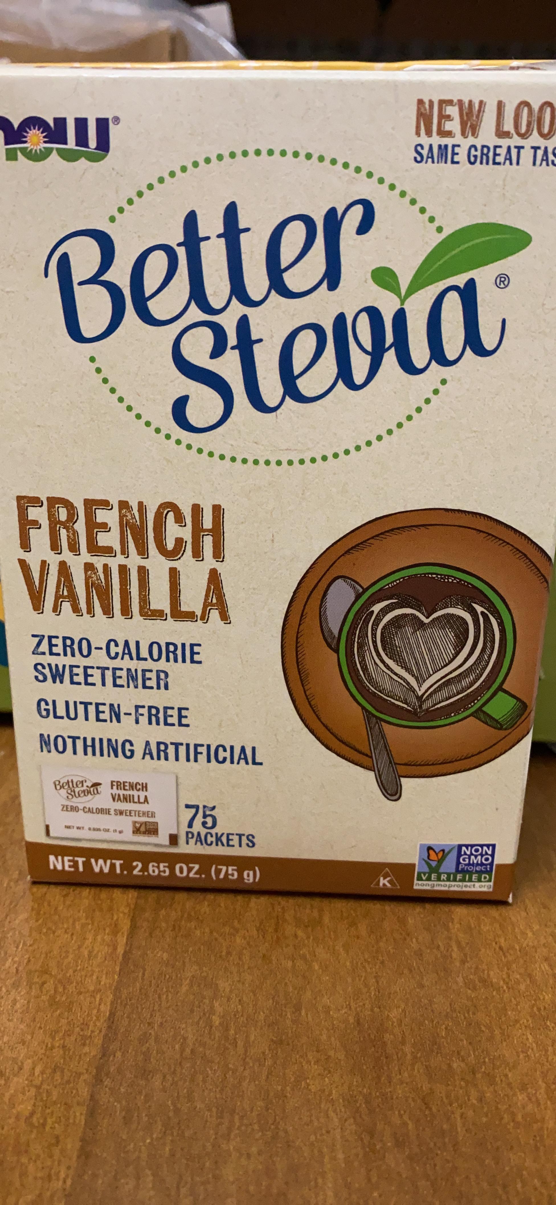 Amazon.com : NOW Foods Better Stevia French Vanilla - 75 Packets (Pack ...