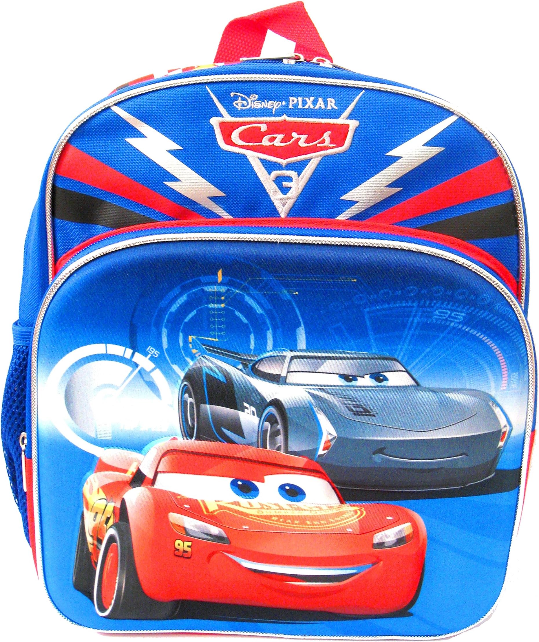 Small Backpack - Disney - Cars 3 McQueen 3D-Pop-Up 12" School Bag New 109523