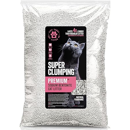 Image showcasing Natural Super Clumping Cat Litter 20L, Unscented Bentonite Clay Cat ...