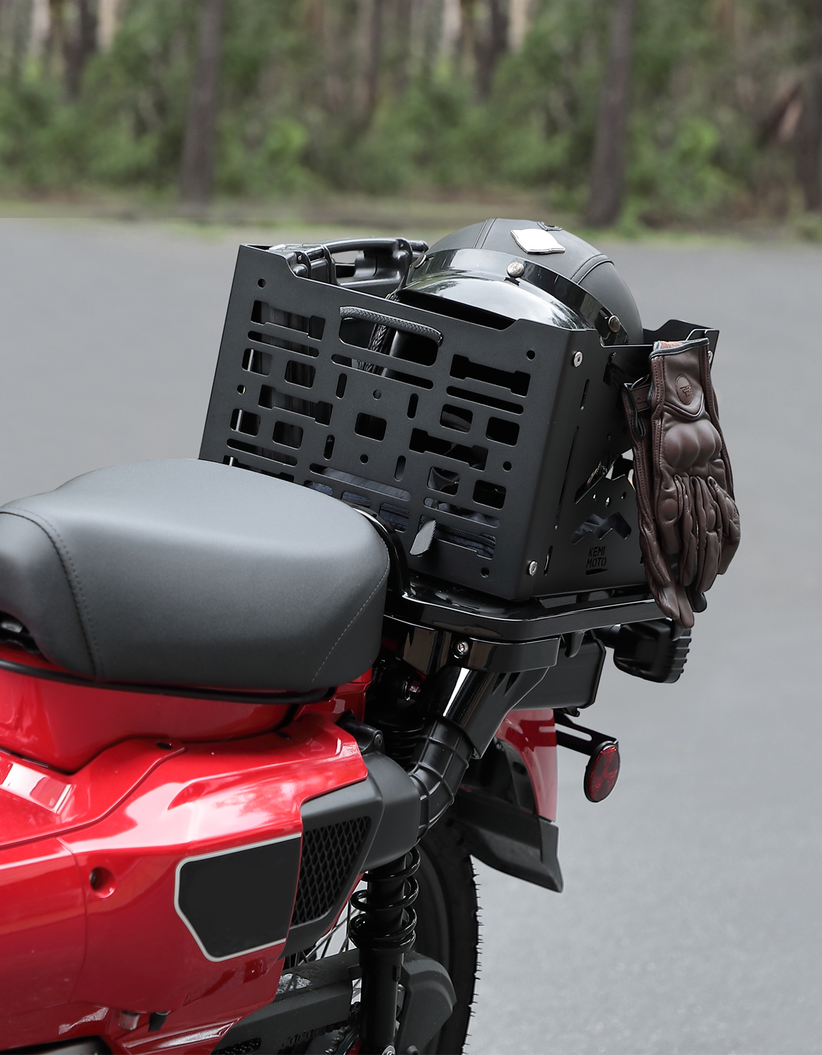 Amazon.com: KEMIMOTO Universal Rear Rack Luggage Storage Basket