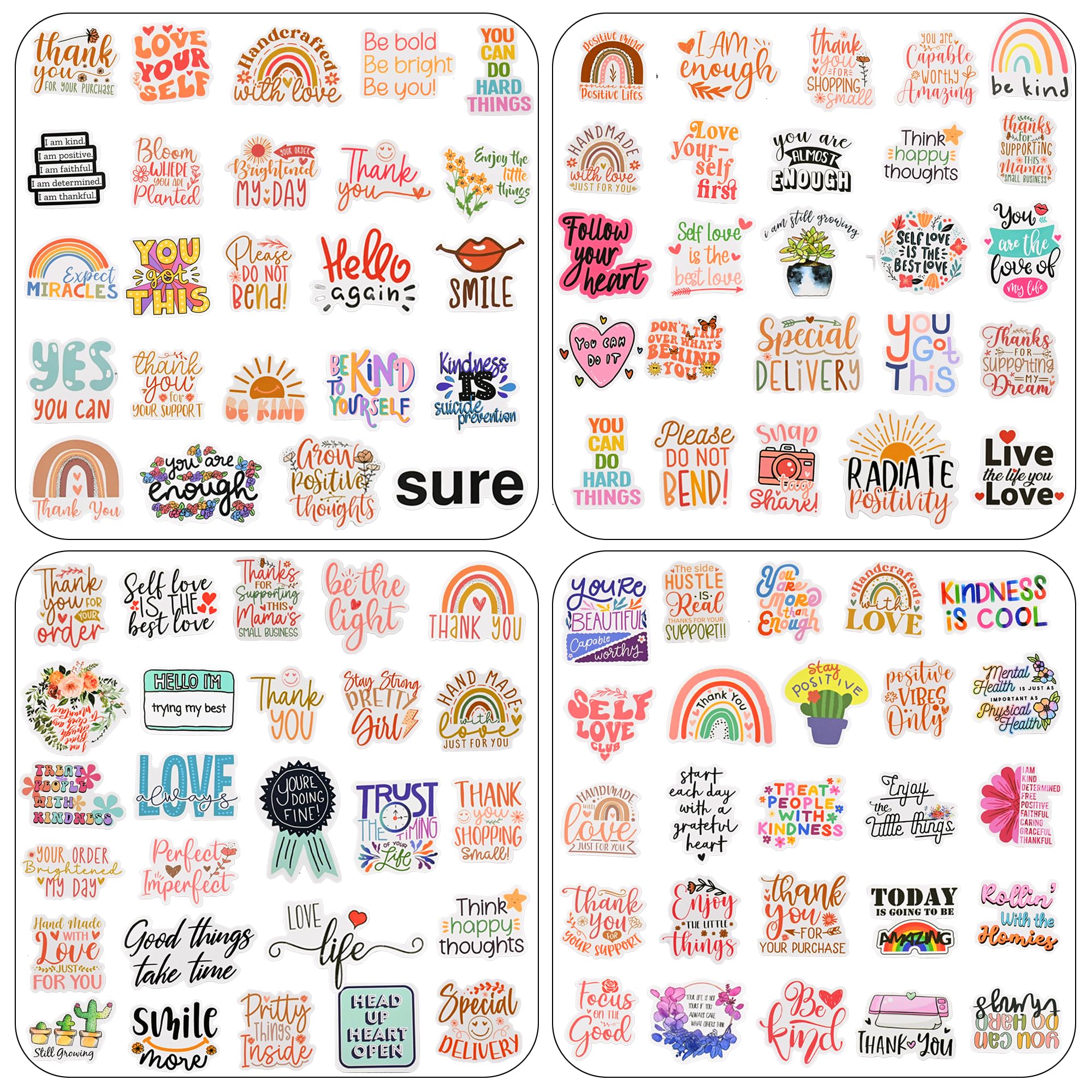 100 Adesivi Motivazionali Per Libri, In Vinile Impermeabile, Multicolore, Per Laptop, Bottiglie E Scrapbooking